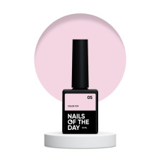 NAILSOFTHEDAY Color top 05 - kawowy nude top bez lepkiej warstwy, 10 ml